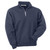 Navy blue Just Sweatshirts Zip Neck Sand 100% Cotton sweatshirt with silver zipper and cuffs.