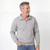 Zip Neck Grey Mix 95% Cotton
