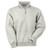 Just Sweatshirts Grey mix premium zippered sweatshirt, 95% cotton, zip neck, from Just Sweatshirts, in light grey.