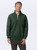 Just Sweatshirts Zip Neck Park Green 100% Cotton sweater for men in dark green color.