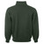 Just Sweatshirts Zip Neck Park Green 100% Cotton half zip sweatshirt, dark green color, long sleeves.