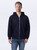 Hooded Full Front Zipper Navy 100% Cotton