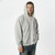 Just Sweatshirts Hooded Full Front Zipper Grey Mix 95% Cotton sweatshirt, grey, large, casual wear, men's fashion.