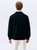 Just Sweatshirts 3 Button Polo Dark Navy 100% Cotton men's polo shirt, dark navy, rear view, classic style.