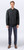Just Sweatshirts 3 Button Polo Charcoal 100% Cotton, dark gray polo shirt on a male model.