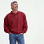 Just Sweatshirts 3 Button Red Polo, ruby red, 100% cotton, men's polo shirt, casual wear, classic style.