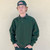 Just Sweatshirts Park Green 3 Button Polo, 100% Cotton polo sweatshirts for men in large size, casual wear.