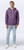 Just Sweatshirts purple hooded full front zipper sweatshirt, plum sand 100% cotton, full-length zipper closure.