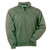 Just Sweatshirts Olive green Zip Neck sweatshirt, 100% cotton, Ring Spun Cotton Sweatshirt, long sleeves, quarter-zip collar.