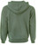 Hooded Full Front Zipper Olive Sand 100% Cotton