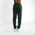 Just Sweatshirts Privé Luxury Cotton Joggers in Park Green, 100% cotton loopback fleece, showcased on a model.