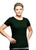 Just Sweatshirts T-Shirt Ladies Short Sleeve 100% Cotton Park Green, women's dark green short sleeve cotton top.