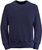 Crewneck Navy with Side Rib 100% Cotton