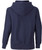 Just Sweatshirts Privé Vintage Navy Hoodie with Side Rib, 100% Cotton, dark blue in color, modern style.