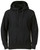 Just Sweatshirts Privé Collection black hoodie with side rib, 100% cotton, in a modern slim fit design.