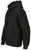 Privé Hoodie Black with Side Rib 100% Cotton