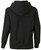 Privé Hoodie Black with Side Rib 100% Cotton