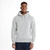 Just Sweatshirts Privé Gray Hoodie with Side Rib, 95% Cotton, Premium French Terry fabric, modern Euro fit.