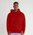 Privé Hoodie Red with Side Rib 100% Cotton