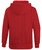 Just Sweatshirts Privé Red Hoodie, 100% Cotton, Vintage style, side rib, red color, long sleeves, modern fit.