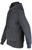 Just Sweatshirts Privé Hoodie Charcoal with Side Rib 100% Cotton, Pigment Dyed for a unique dark finish.