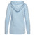 Ultra Soft Ladies Hoodie Powder Blue 100% Cotton
