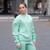 Ultra Soft Ladies Crewneck Frosted Mint 100% Cotton
