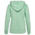 Just Sweatshirts Ultra Soft Ladies Hoodie in Frosted Mint, Luxury Streetwear Hoodie, 100% Cotton, Long Sleeve, Mint Green.