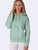 Ultra Soft Ladies Hoodie Frosted Mint 100% Cotton