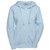Ultra Soft Ladies Zipper Hoodie Powder Blue 100% Cotton
