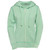 Just Sweatshirts Ultra Soft Ladies Zipper Hoodie in Frosted Mint, premium cotton hoodie for women, 100% cotton.