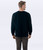 Just Sweatshirts Dark navy americangiant sweatshirt, 100% cotton crewneck on a man viewed from the back.
