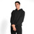 Just Sweatshirts Black hooded pullover, 100% cotton, no , made from heavyweight fabric 100% Cotton — 420 GSM, athletic cut.