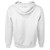 Just Sweatshirts Hooded Pullover White 100% Cotton, a white long sleeve hooded sweatshirt made of cotton.