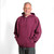 Hooded Pullover True Burgundy 100% Cotton