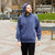 Hooded Pullover Navy Sand 100% Cotton