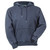 Just Sweatshirts Hooded Pullover Navy Sand 100% Cotton sweatshirt, dark navy blue color, long sleeves, athletic style hood.