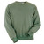 Just Sweatshirts Crewneck Olive Sand 100% Cotton green crewneck sweatshirt.