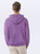 Just Sweatshirts Hooded Pullover Plum Sand 100% Cotton no  hoody purple men's sweatshirt.