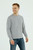 Just Sweatshirts Grey mix long sleeve men's t-shirt, especially for men, made of 100% cotton.