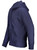 Privé Full Zip Hoodie Navy with Side Rib 100% Cotton