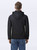 Privé Full Zip Hoodie Black with Side Rib 100% Cotton