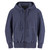 Privé Full Zip Hoodie Navy Sand with Side Rib 100% Cotton