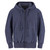 Just Sweatshirts Privé Full Zip Navy Sand hooded jacket, 100% cotton, side rib, in a modern slim fit.