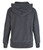 Privé Full Zip Hoodie Charcoal with Side Rib 100% Cotton