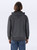 Just Sweatshirts Privé Full Zip Hoodie in Charcoal, 100% Cotton jacket with side rib and double lined hood.