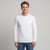 Just Sweatshirts Super Heavy T-Shirt Long Sleeve 100% Cotton White heavy unisex apparel for men.