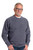 Just Sweatshirts Navy blue Super Heavy T-Shirt Long Sleeve, Made in Canada, on a middle-aged man.