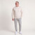Just Sweatshirts Luxury Jogger Sweatpants, gray mix, unisex, 95% cotton, casual wear for everyday comfort and style.