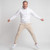 Just Sweatshirts Jogger Sweatpants Unisex Natural, premium sweatpants, beige color, from Just Sweatshirts, showcasing comfort fit design.